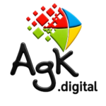 Logo 3D da AGK Digital